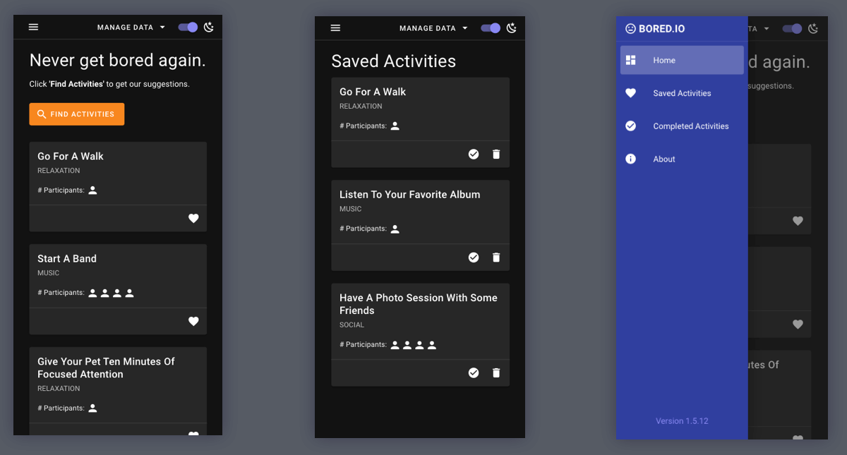 Bored.io Screenshot